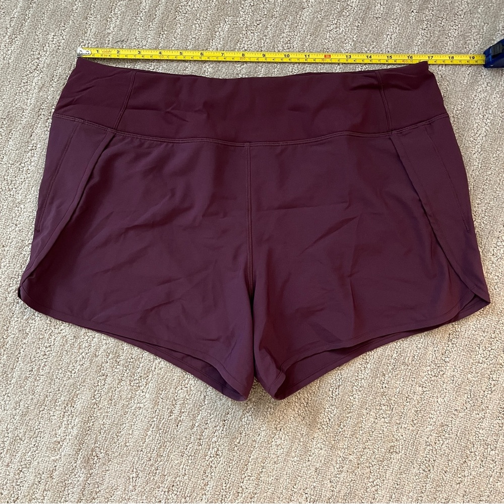 CRZ YOGA Womens Lightweight Workout Shorts Maroon Burgundy